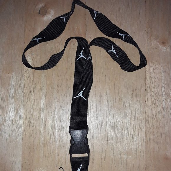 Jordan Black One Size Lanyard with Clip - Picture 6 of 7